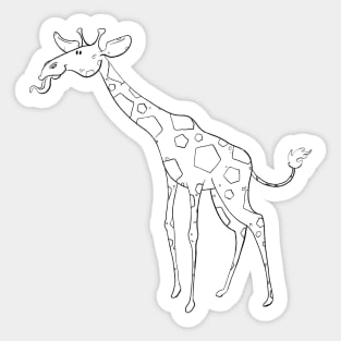 Giraffe - Line Art Sticker